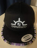 Black Cap with Black, Grey and White Logo with Beaded Beak