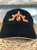 Black Cap with Red and Yellow Logo