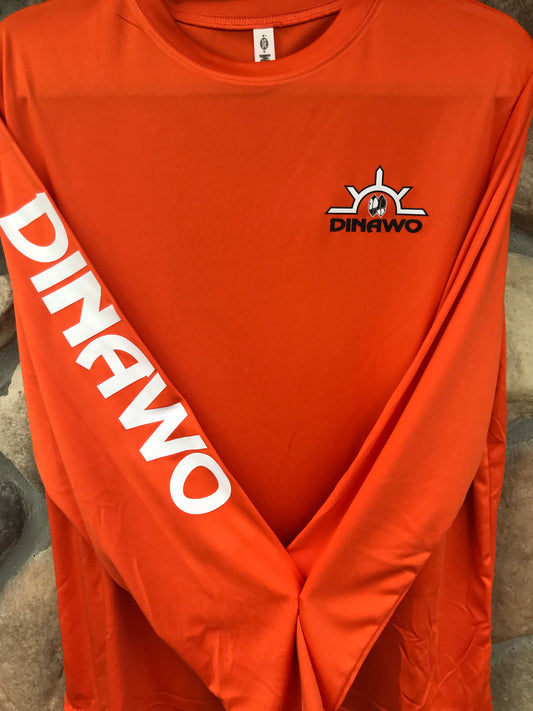 Long Sleeve Orange Dri-Fit Shirt