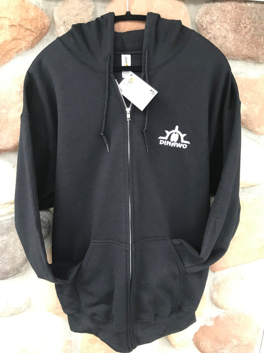 Black Full Zip Sweater with Hood