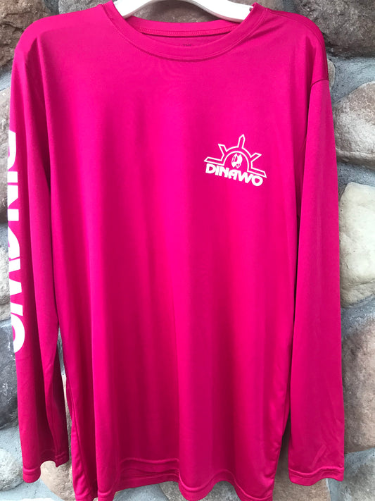 Long Sleeve Fuchsia Dri-Fit Shirt