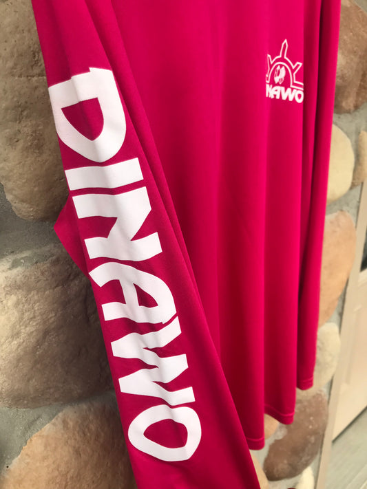 Long Sleeve Fuchsia Dri-Fit Shirt